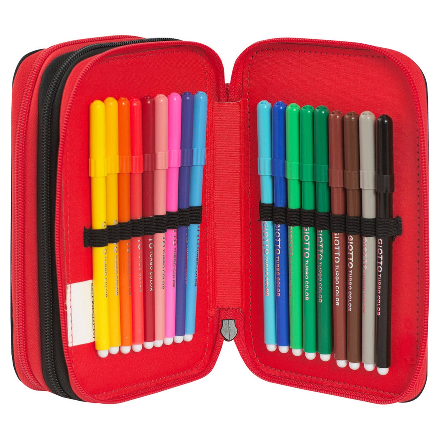 FC PANINI - Astuccio Mario kart 3 Zip Nero/Rosso/Giallo